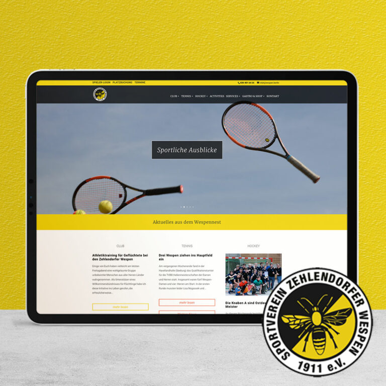Zehlendorfer Wespen 1911 e.V. - Webdesign